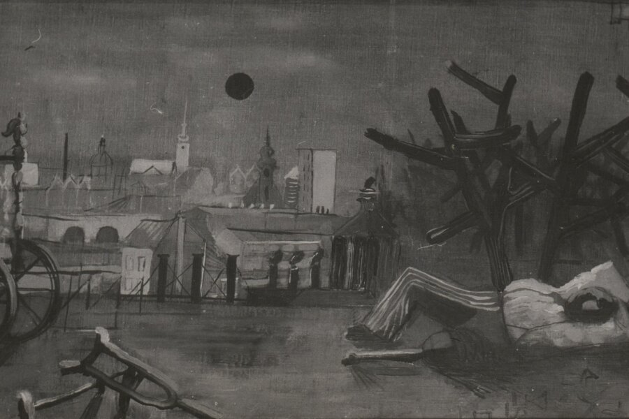 František Kaláb, Básník, 1945, olej